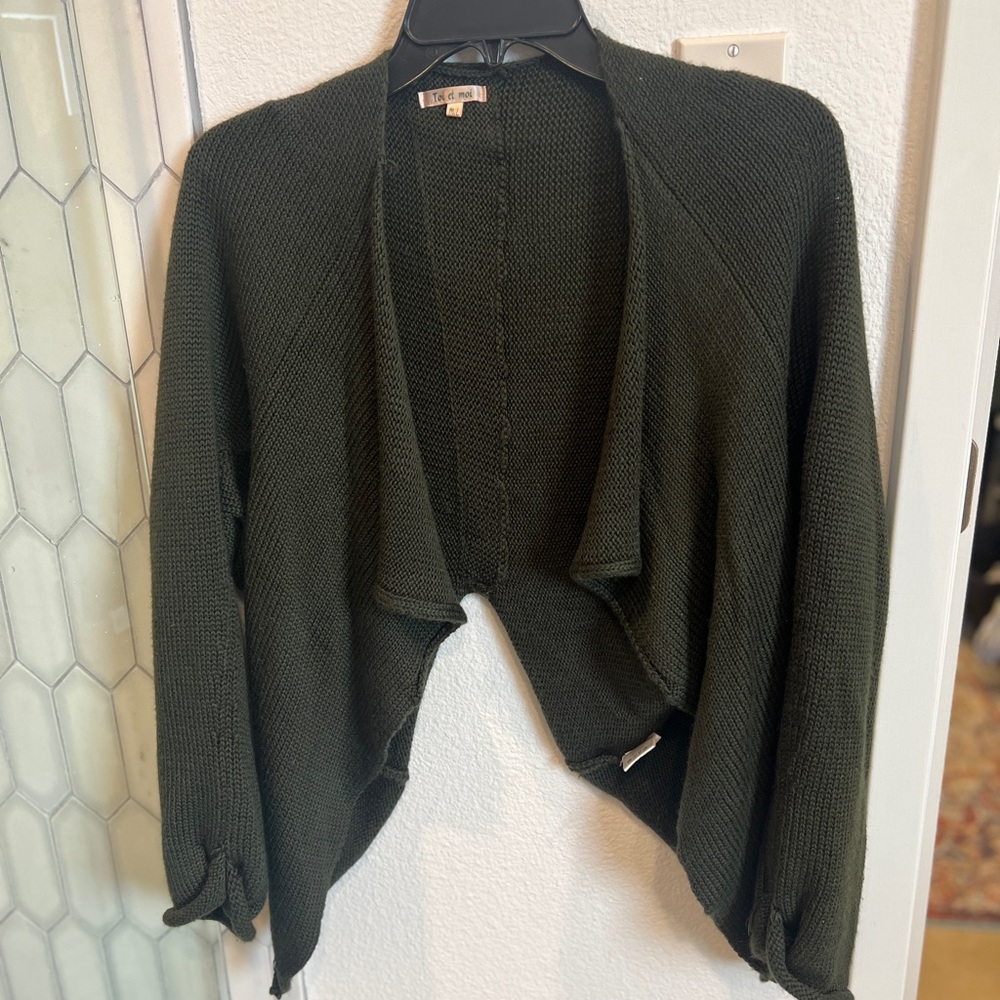 Boutique green high low ballet sweater - M/L - Toi et Moi.